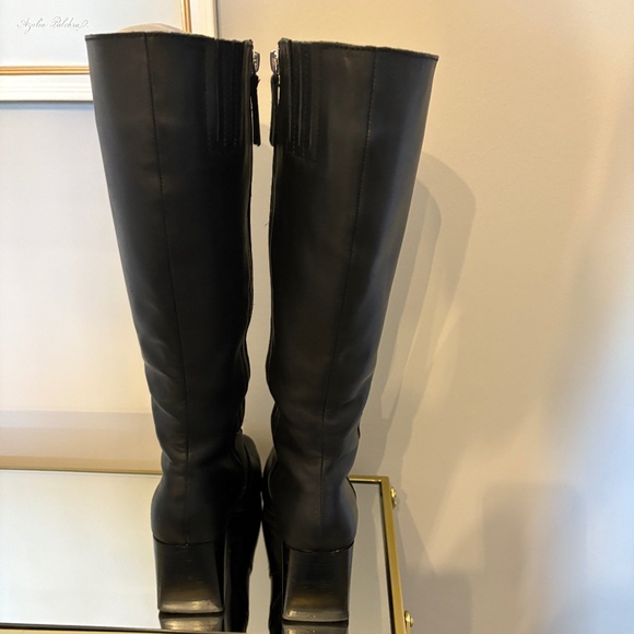 Blondo Tessa Black Leather Knee-High Boots Women's Size 8.5 - Picture 3 of 6